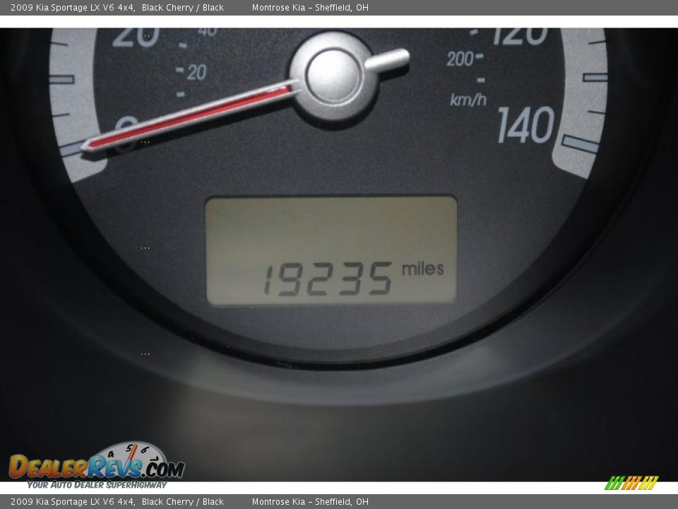 2009 Kia Sportage LX V6 4x4 Black Cherry / Black Photo #29