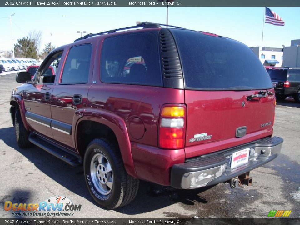 2002 Chevrolet Tahoe LS 4x4 Redfire Metallic / Tan/Neutral Photo #3