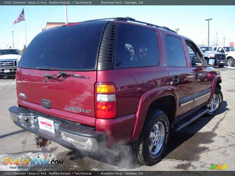 2002 Chevrolet Tahoe LS 4x4 Redfire Metallic / Tan/Neutral Photo #5