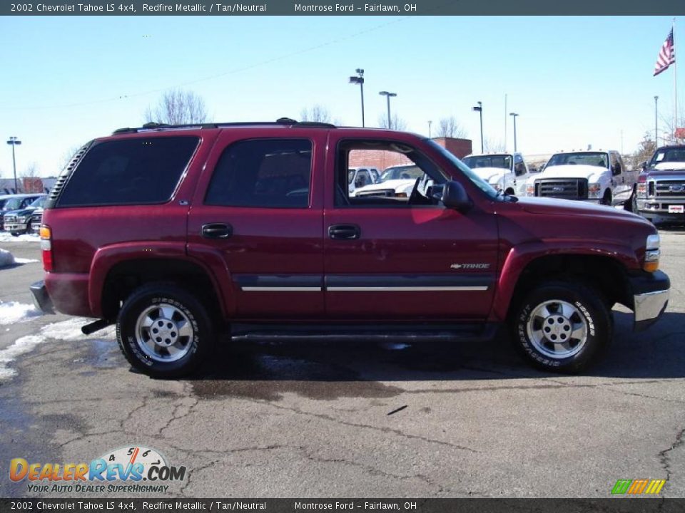 2002 Chevrolet Tahoe LS 4x4 Redfire Metallic / Tan/Neutral Photo #6