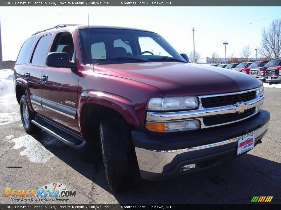 2002 Chevrolet Tahoe LS 4x4 Redfire Metallic / Tan/Neutral Photo #7