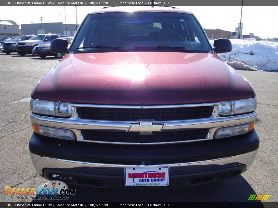 2002 Chevrolet Tahoe LS 4x4 Redfire Metallic / Tan/Neutral Photo #8