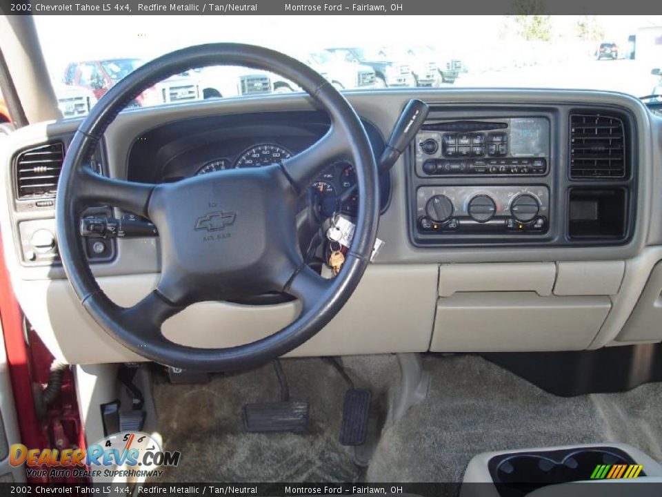 2002 Chevrolet Tahoe LS 4x4 Redfire Metallic / Tan/Neutral Photo #20