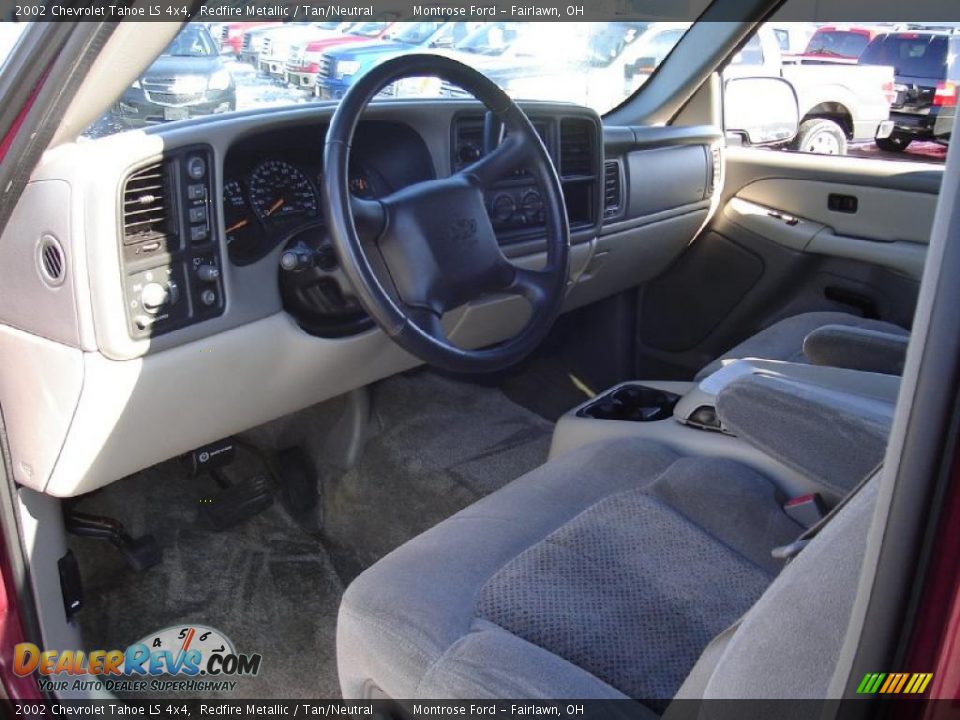 2002 Chevrolet Tahoe LS 4x4 Redfire Metallic / Tan/Neutral Photo #27