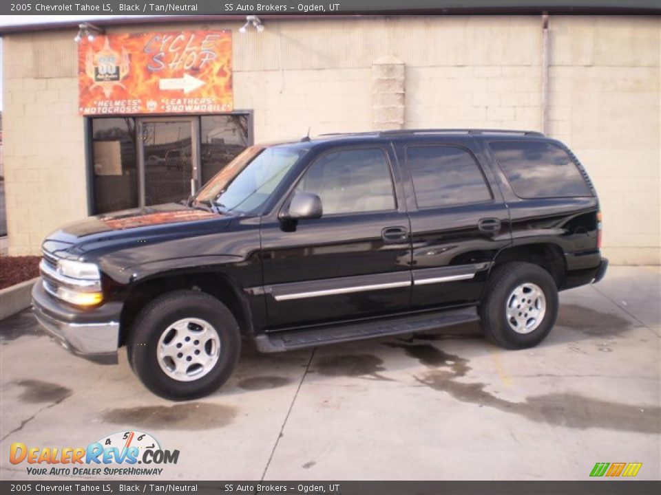 2005 Chevrolet Tahoe LS Black / Tan/Neutral Photo #1
