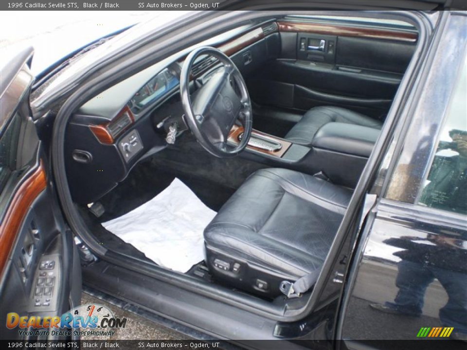 1996 Cadillac Seville STS Black / Black Photo #7