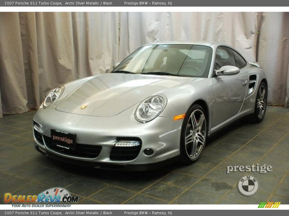 2007 Porsche 911 Turbo Coupe Arctic Silver Metallic / Black Photo #1