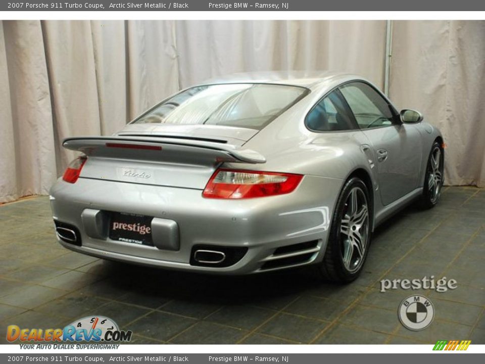 2007 Porsche 911 Turbo Coupe Arctic Silver Metallic / Black Photo #4