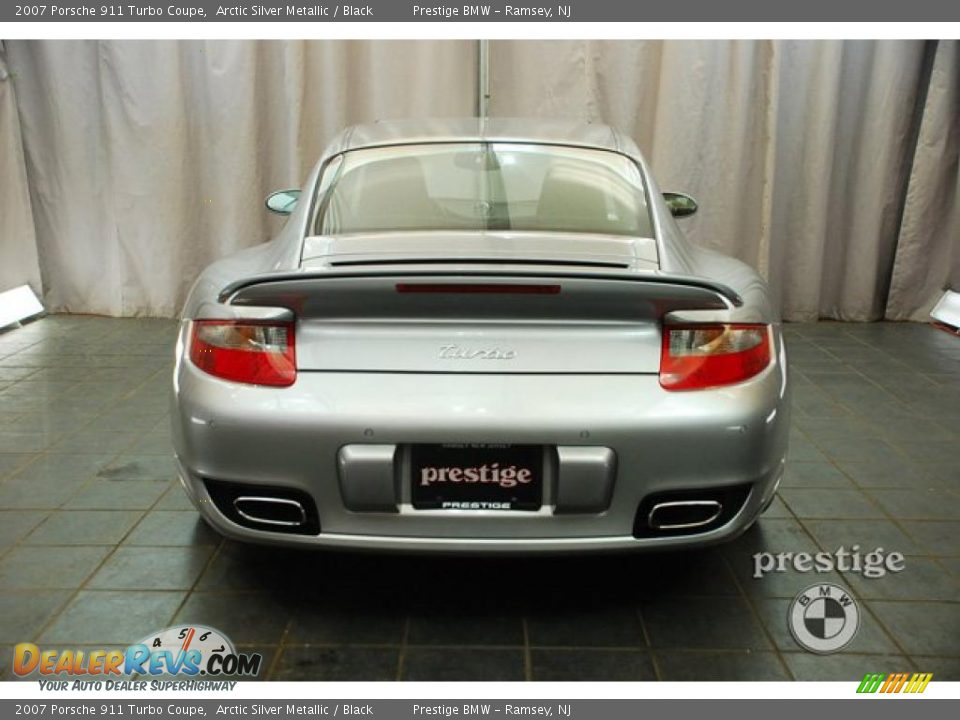 2007 Porsche 911 Turbo Coupe Arctic Silver Metallic / Black Photo #5