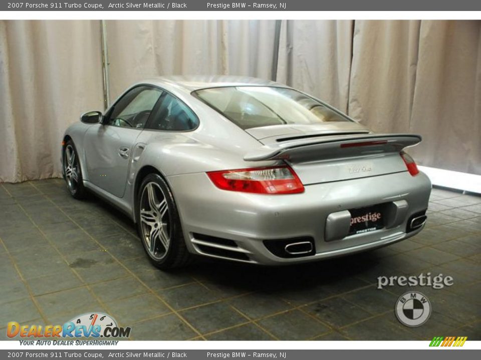 2007 Porsche 911 Turbo Coupe Arctic Silver Metallic / Black Photo #6