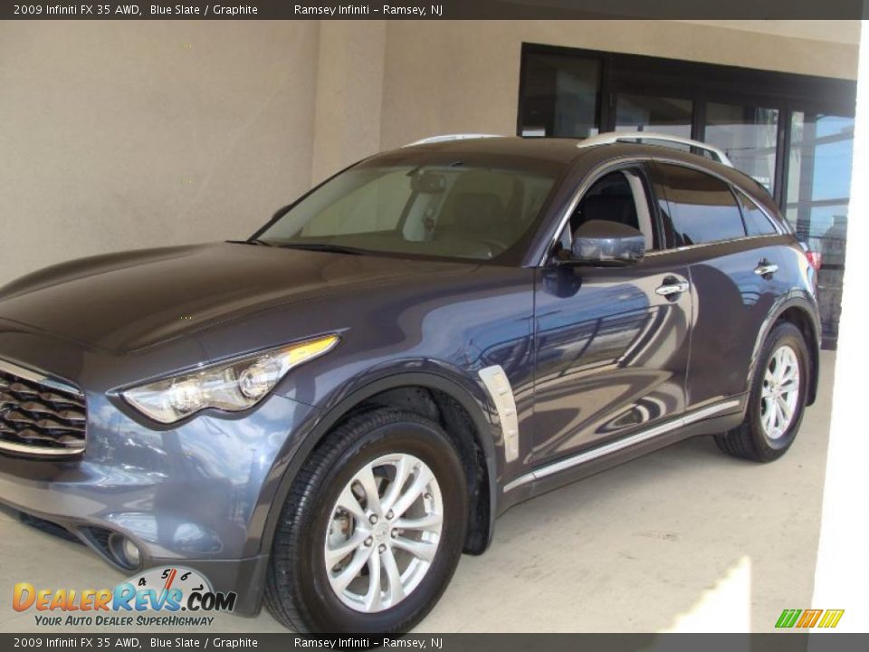2009 Infiniti FX 35 AWD Blue Slate / Graphite Photo #3