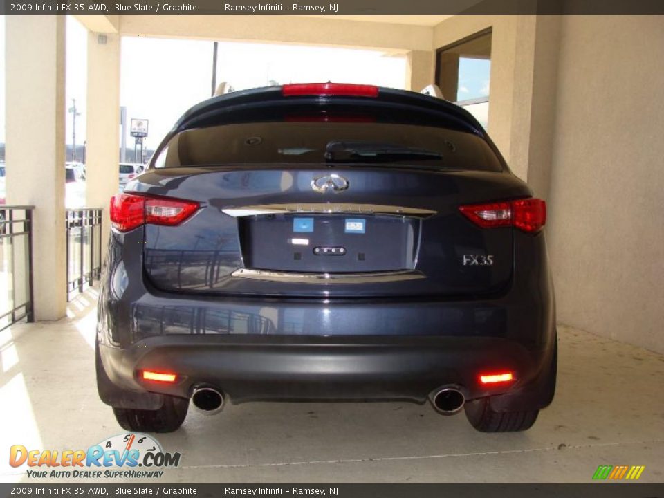 2009 Infiniti FX 35 AWD Blue Slate / Graphite Photo #6