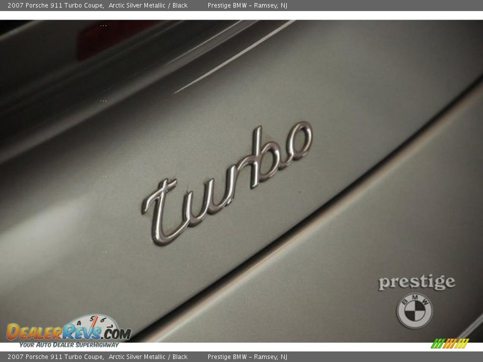 2007 Porsche 911 Turbo Coupe Arctic Silver Metallic / Black Photo #10