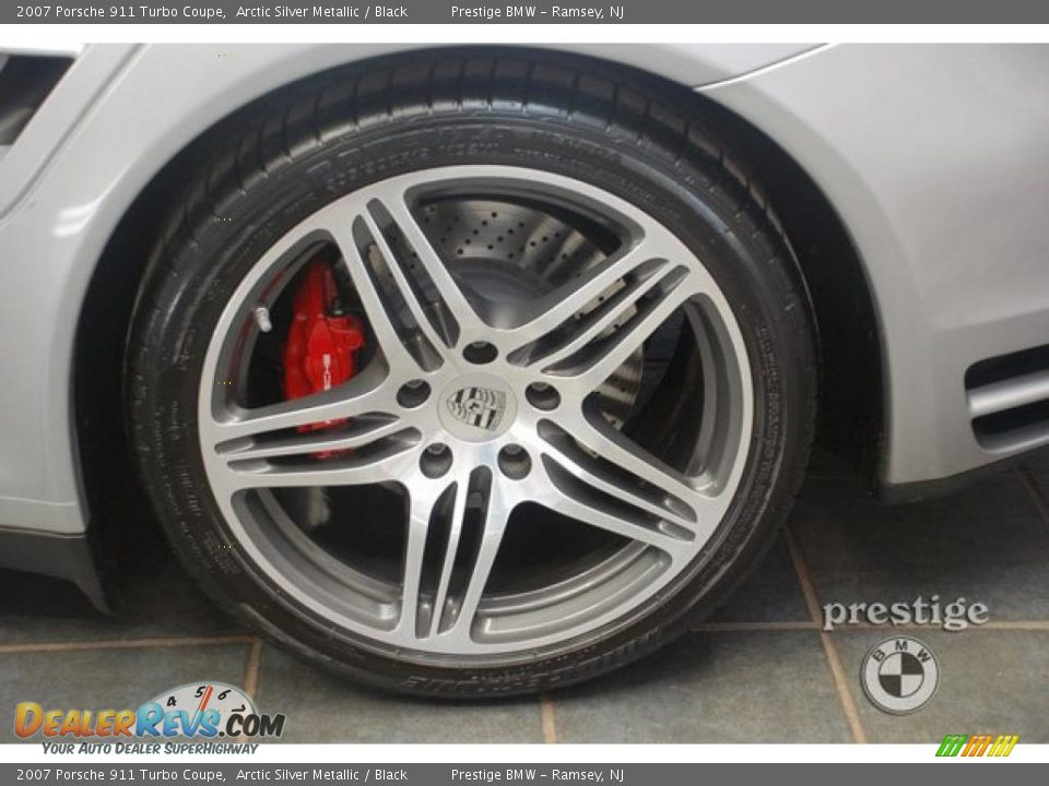2007 Porsche 911 Turbo Coupe Arctic Silver Metallic / Black Photo #12