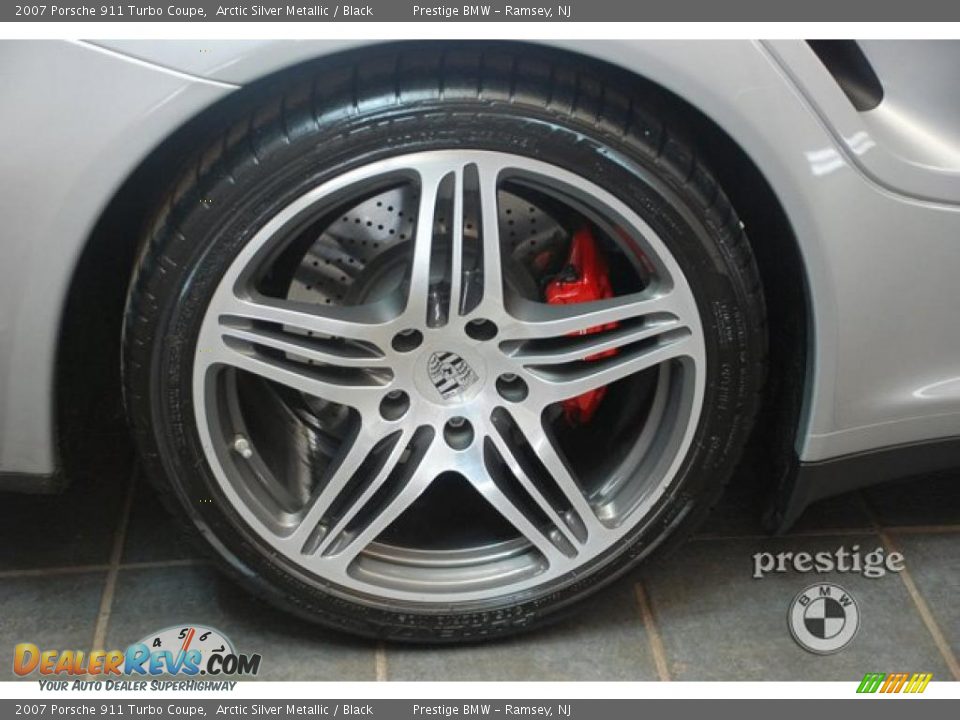 2007 Porsche 911 Turbo Coupe Arctic Silver Metallic / Black Photo #14