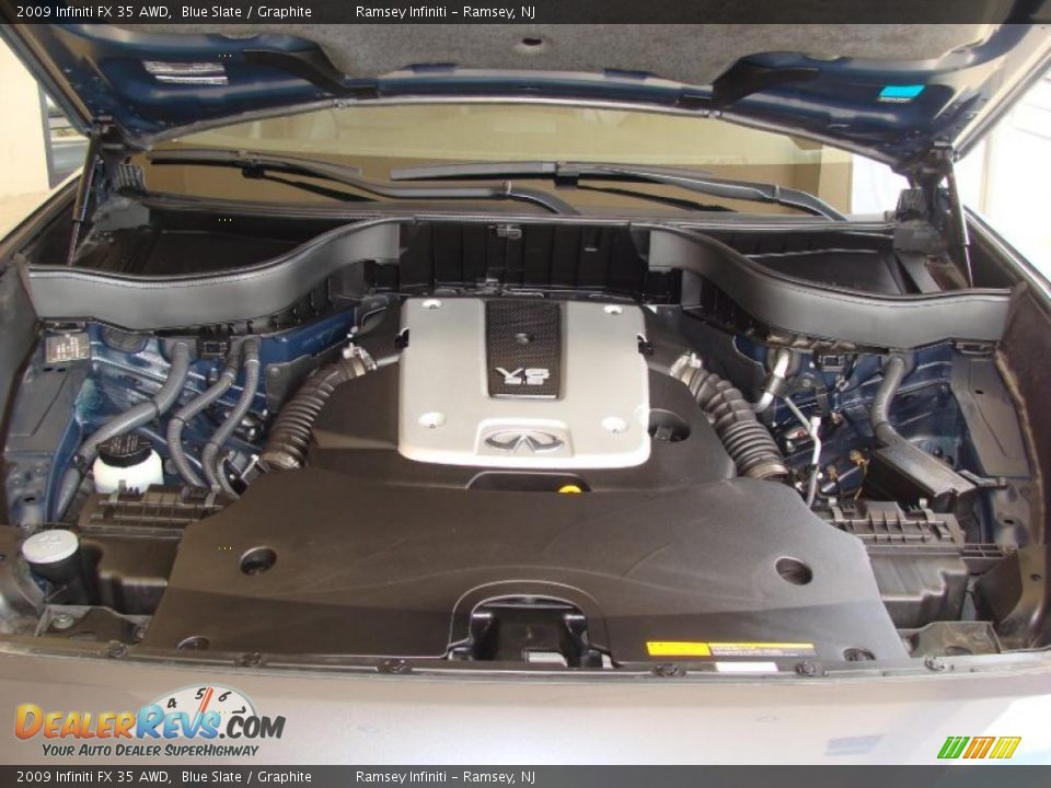2009 Infiniti FX 35 AWD Blue Slate / Graphite Photo #14