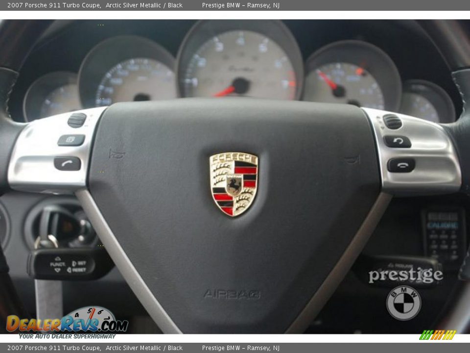 2007 Porsche 911 Turbo Coupe Arctic Silver Metallic / Black Photo #19