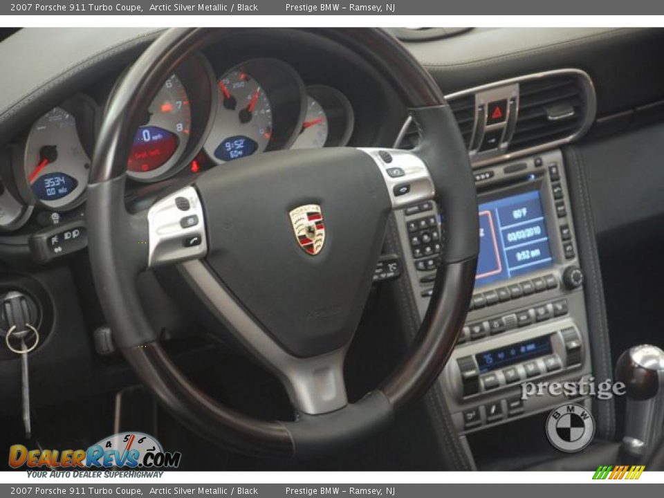 2007 Porsche 911 Turbo Coupe Arctic Silver Metallic / Black Photo #20