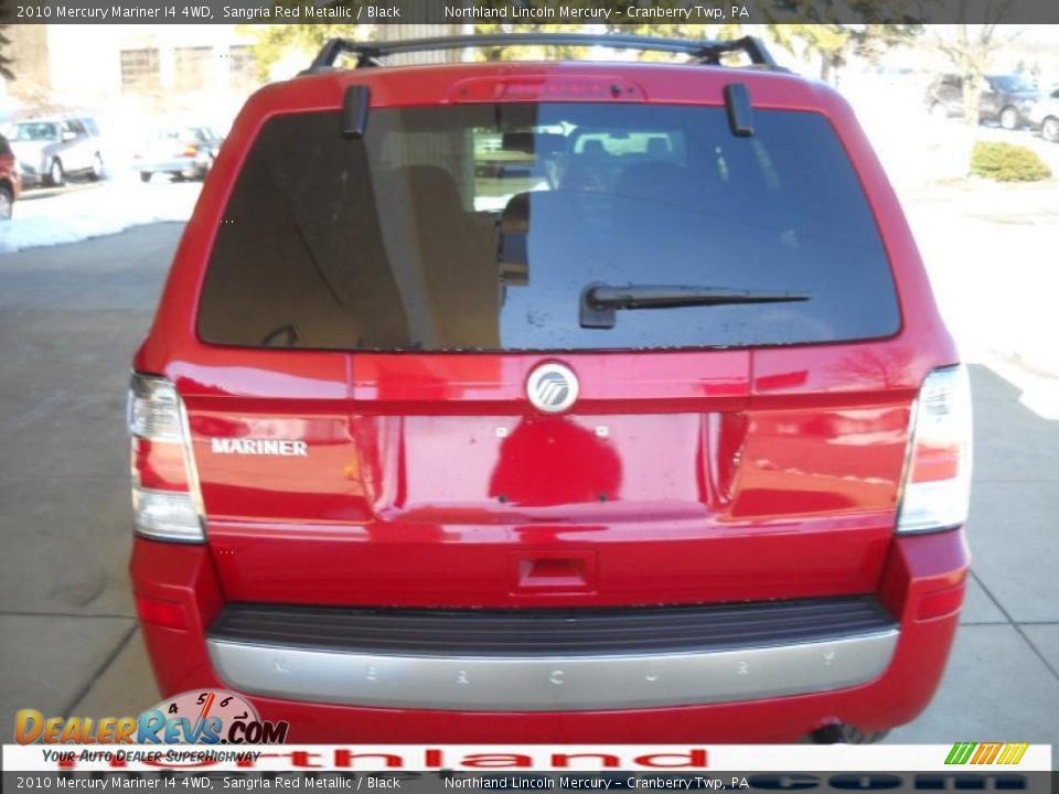 2010 Mercury Mariner I4 4WD Sangria Red Metallic / Black Photo #3