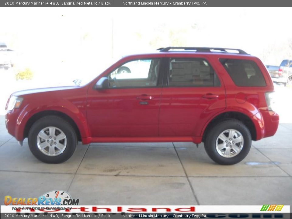 2010 Mercury Mariner I4 4WD Sangria Red Metallic / Black Photo #5