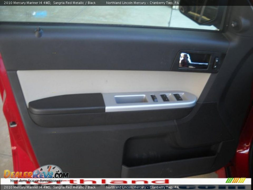 2010 Mercury Mariner I4 4WD Sangria Red Metallic / Black Photo #6