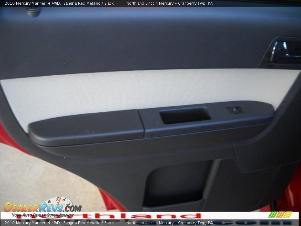 2010 Mercury Mariner I4 4WD Sangria Red Metallic / Black Photo #10