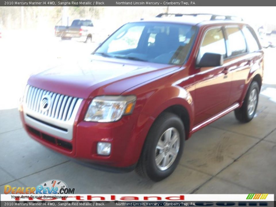 2010 Mercury Mariner I4 4WD Sangria Red Metallic / Black Photo #12