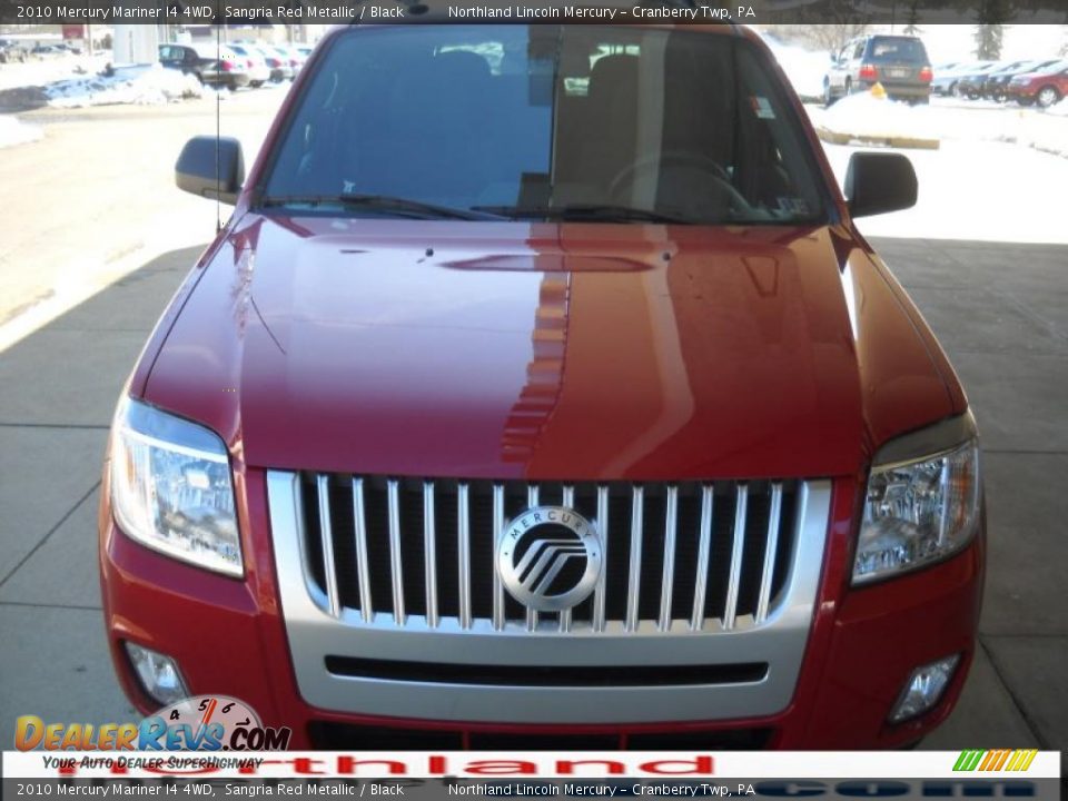 2010 Mercury Mariner I4 4WD Sangria Red Metallic / Black Photo #13