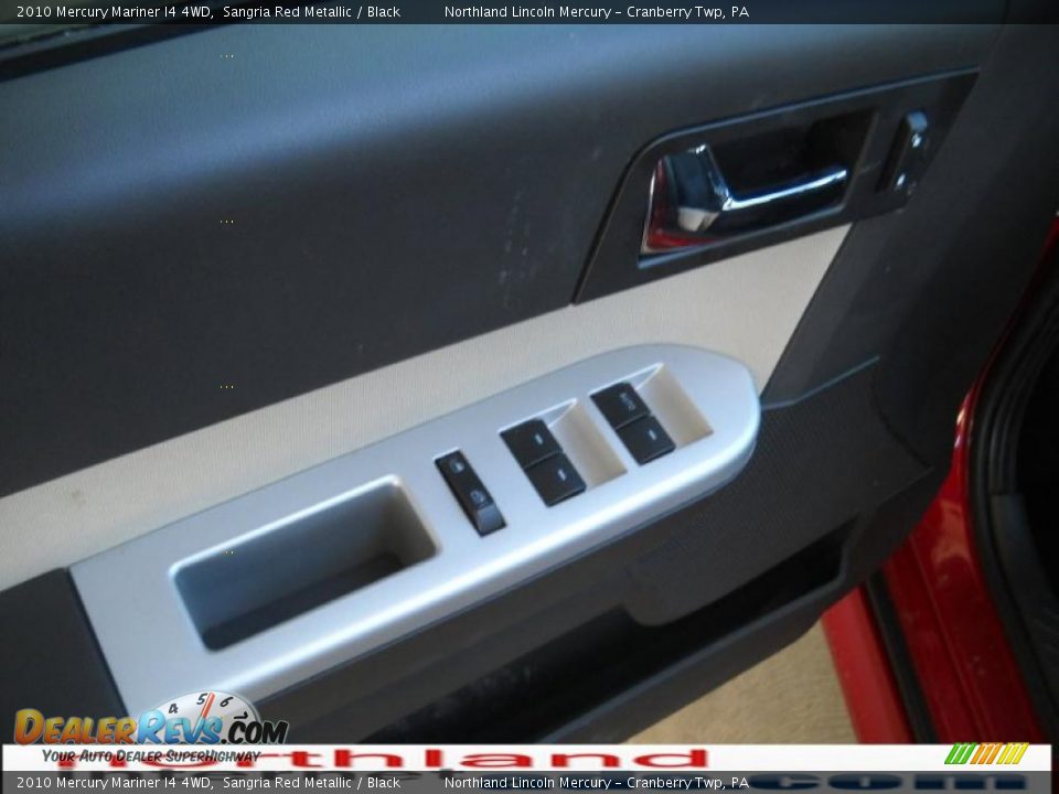 2010 Mercury Mariner I4 4WD Sangria Red Metallic / Black Photo #15