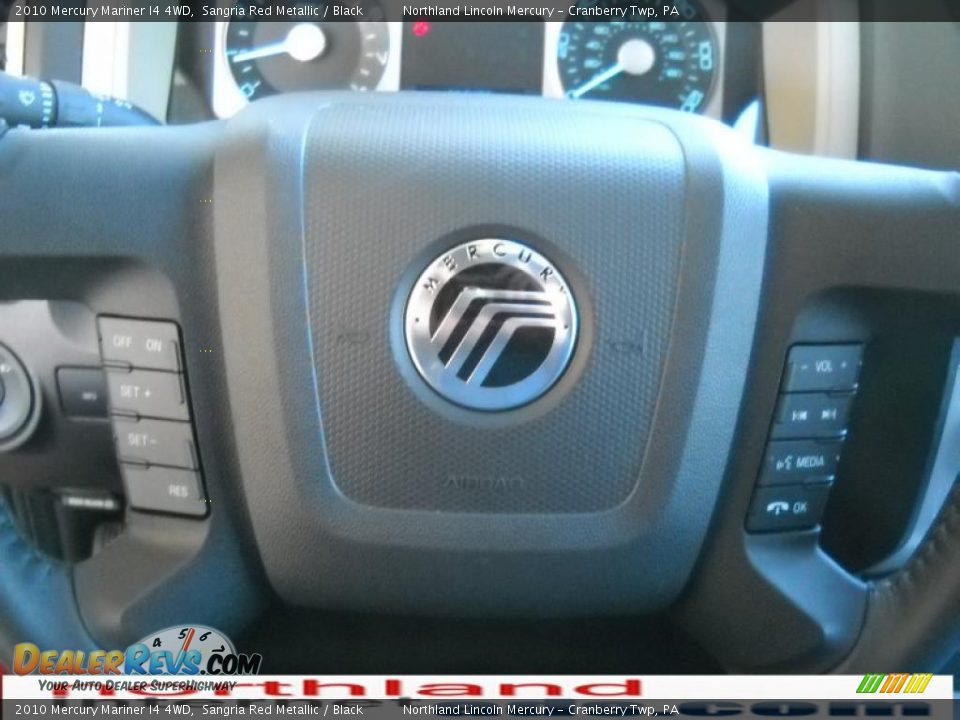 2010 Mercury Mariner I4 4WD Sangria Red Metallic / Black Photo #19