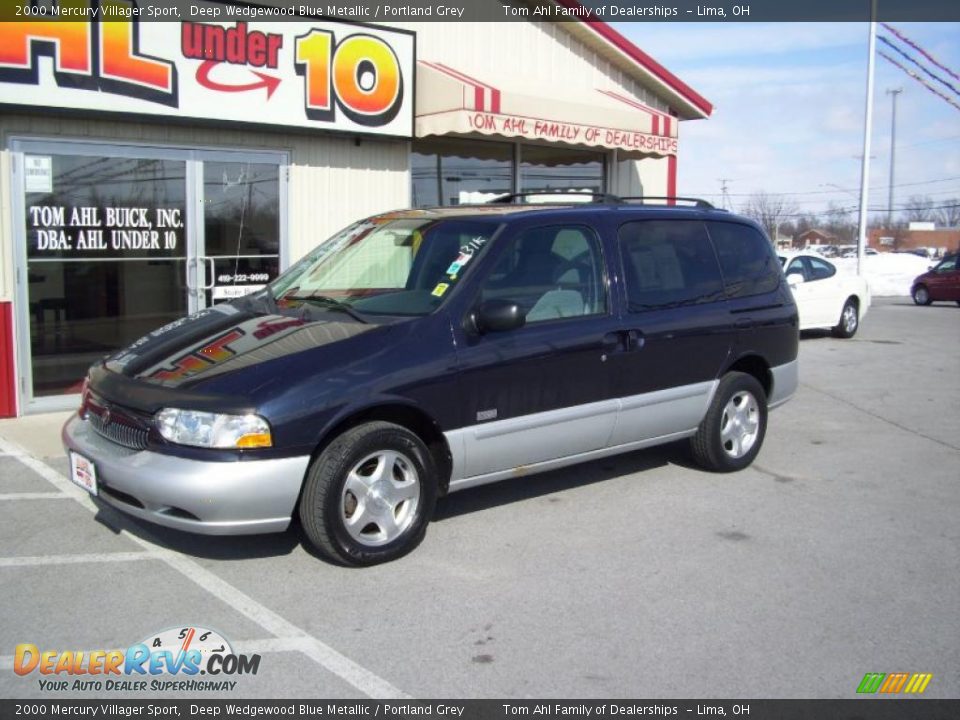 2000 Mercury Villager Sport Deep Wedgewood Blue Metallic / Portland Grey Photo #2
