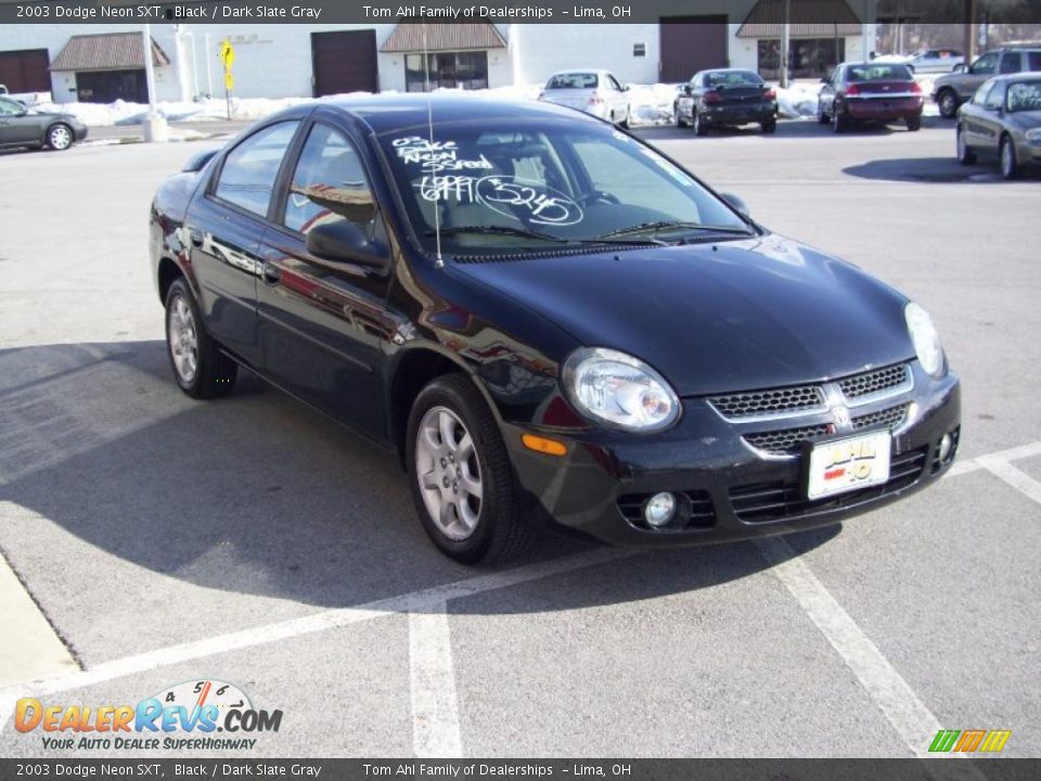 2003 Dodge Neon SXT Black / Dark Slate Gray Photo #4