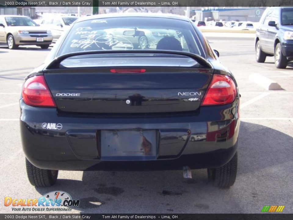 2003 Dodge Neon SXT Black / Dark Slate Gray Photo #5