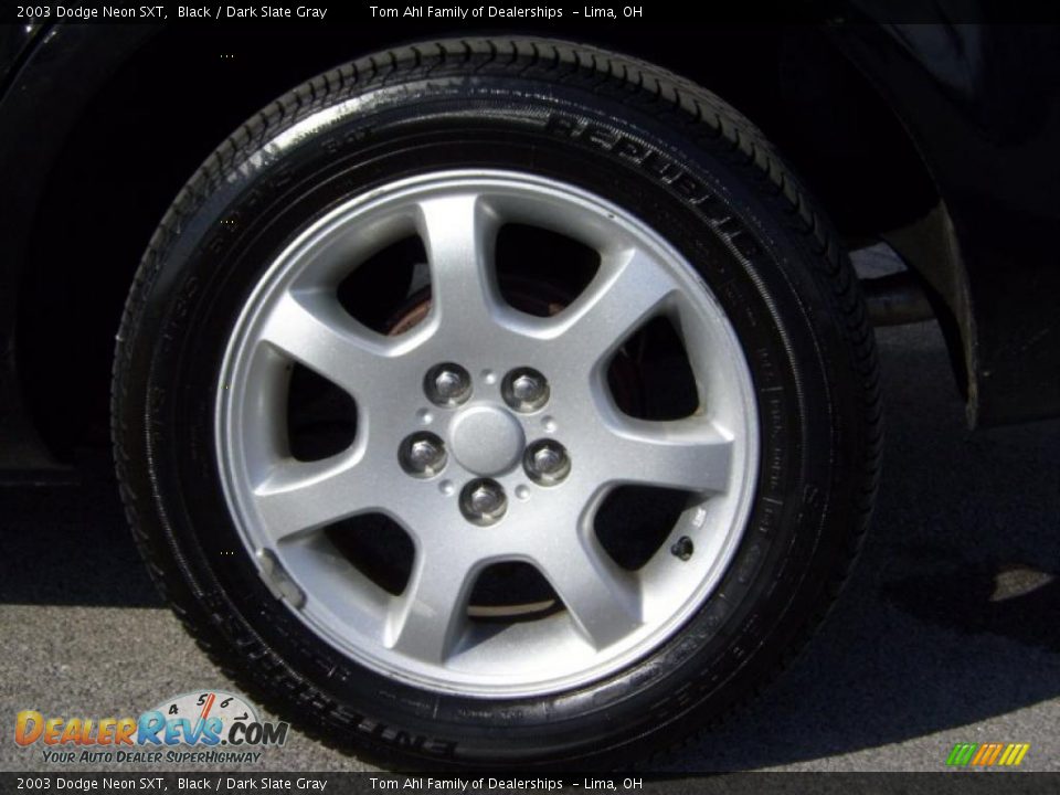 2003 Dodge Neon SXT Black / Dark Slate Gray Photo #7