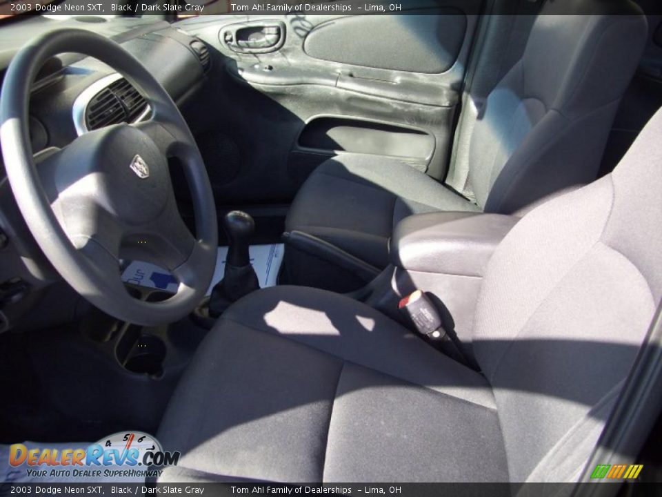 2003 Dodge Neon SXT Black / Dark Slate Gray Photo #8