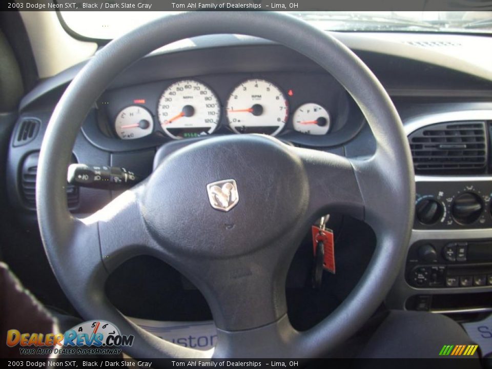 2003 Dodge Neon SXT Black / Dark Slate Gray Photo #11