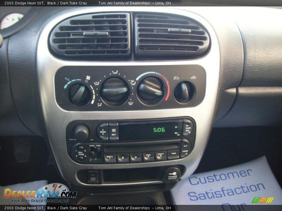 2003 Dodge Neon SXT Black / Dark Slate Gray Photo #12