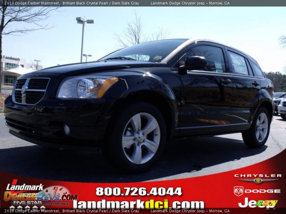 2010 Dodge Caliber Mainstreet Brilliant Black Crystal Pearl / Dark Slate Gray Photo #1