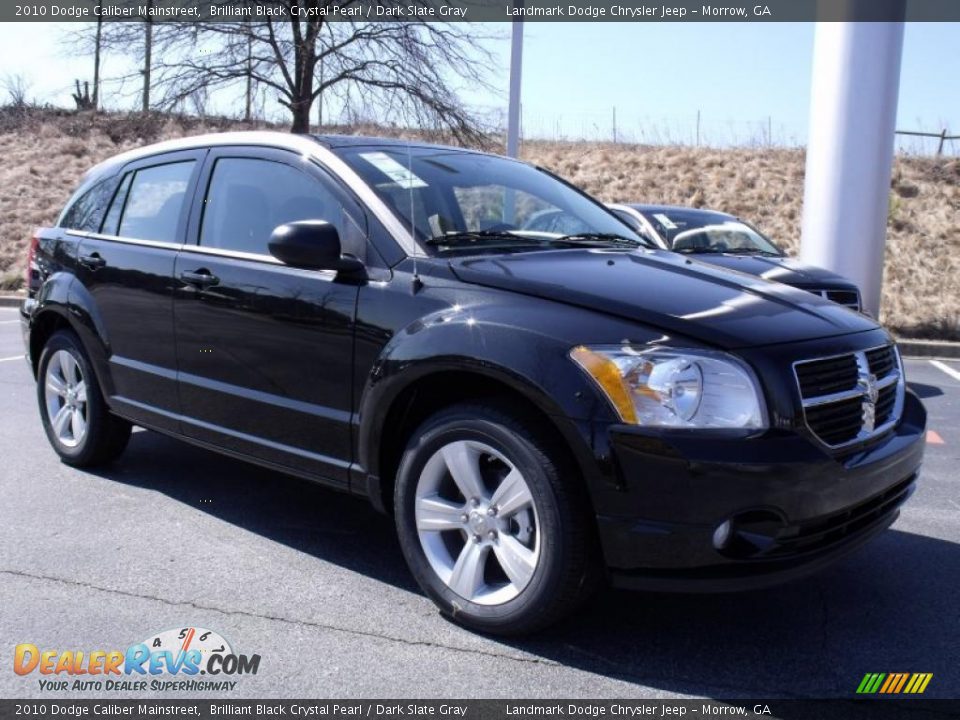 2010 Dodge Caliber Mainstreet Brilliant Black Crystal Pearl / Dark Slate Gray Photo #4