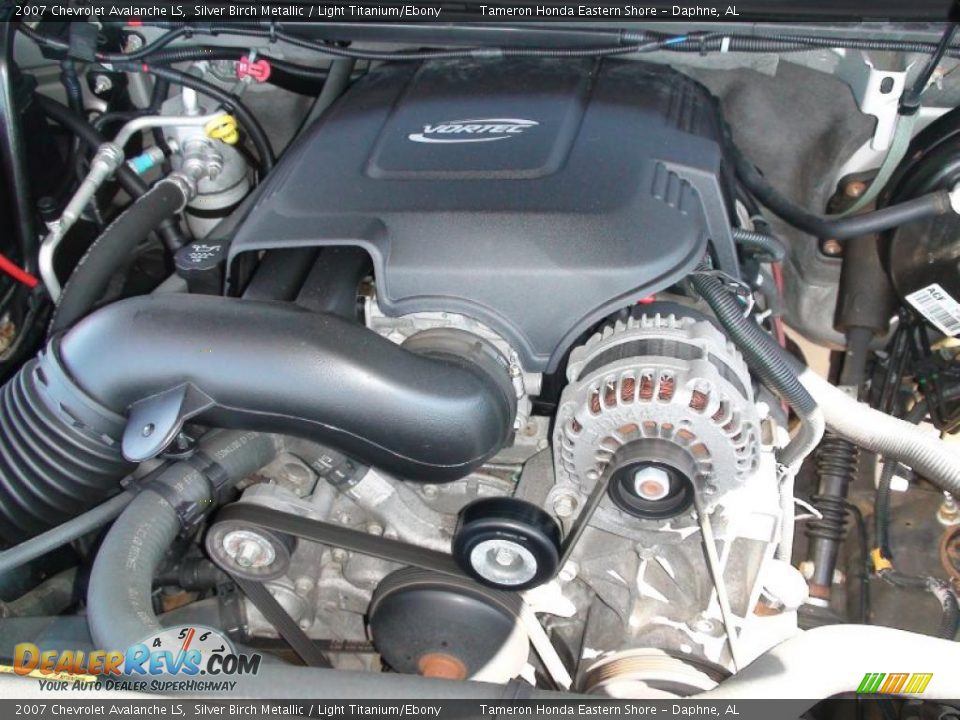2007 Chevrolet Avalanche LS Silver Birch Metallic / Light Titanium/Ebony Photo #22