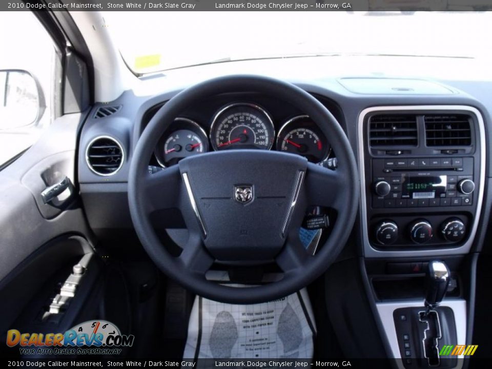 2010 Dodge Caliber Mainstreet Stone White / Dark Slate Gray Photo #12