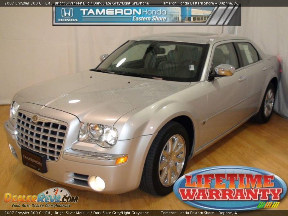 2007 Chrysler 300 C HEMI Bright Silver Metallic / Dark Slate Gray/Light Graystone Photo #1