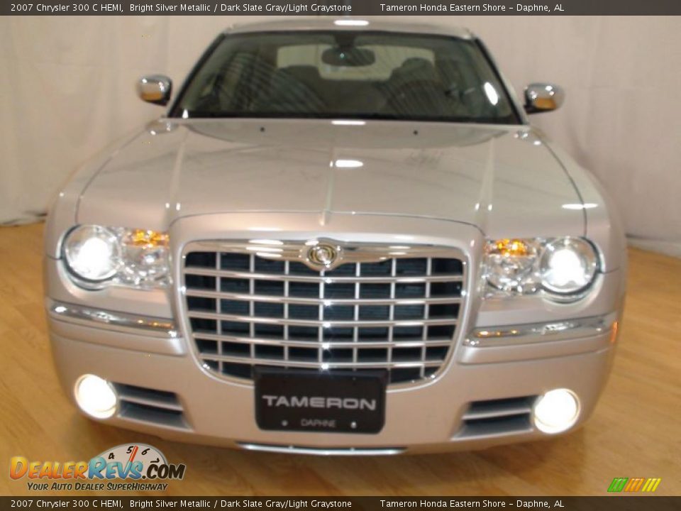 2007 Chrysler 300 C HEMI Bright Silver Metallic / Dark Slate Gray/Light Graystone Photo #3