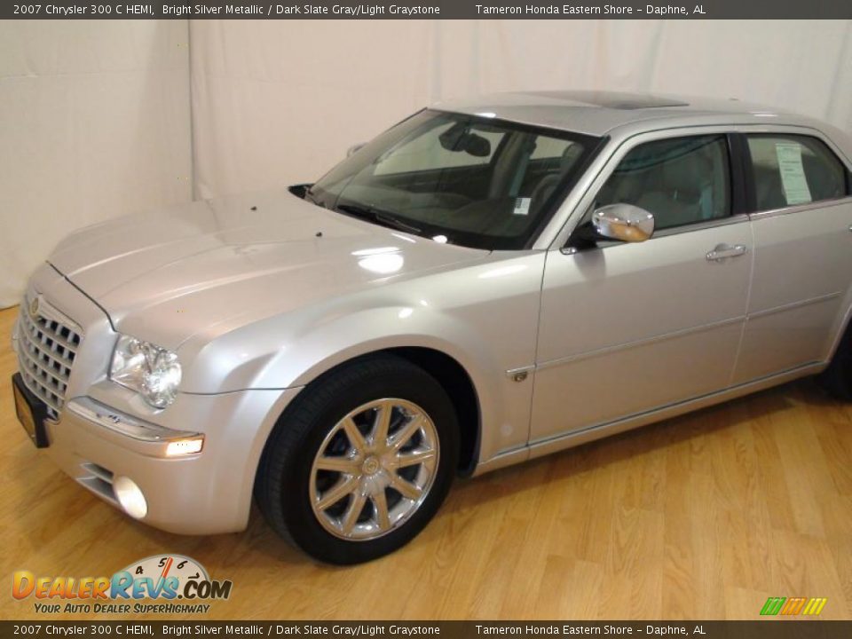 2007 Chrysler 300 C HEMI Bright Silver Metallic / Dark Slate Gray/Light Graystone Photo #6