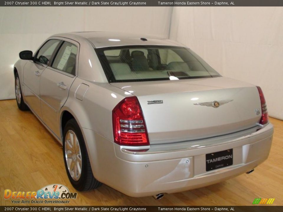 2007 Chrysler 300 C HEMI Bright Silver Metallic / Dark Slate Gray/Light Graystone Photo #8