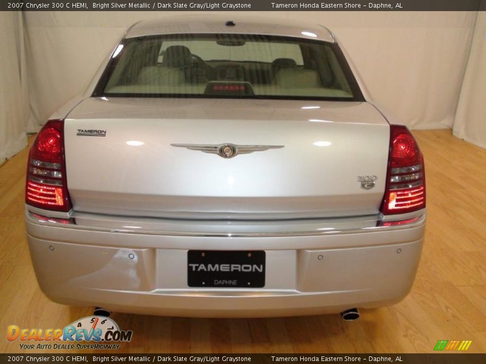 2007 Chrysler 300 C HEMI Bright Silver Metallic / Dark Slate Gray/Light Graystone Photo #9