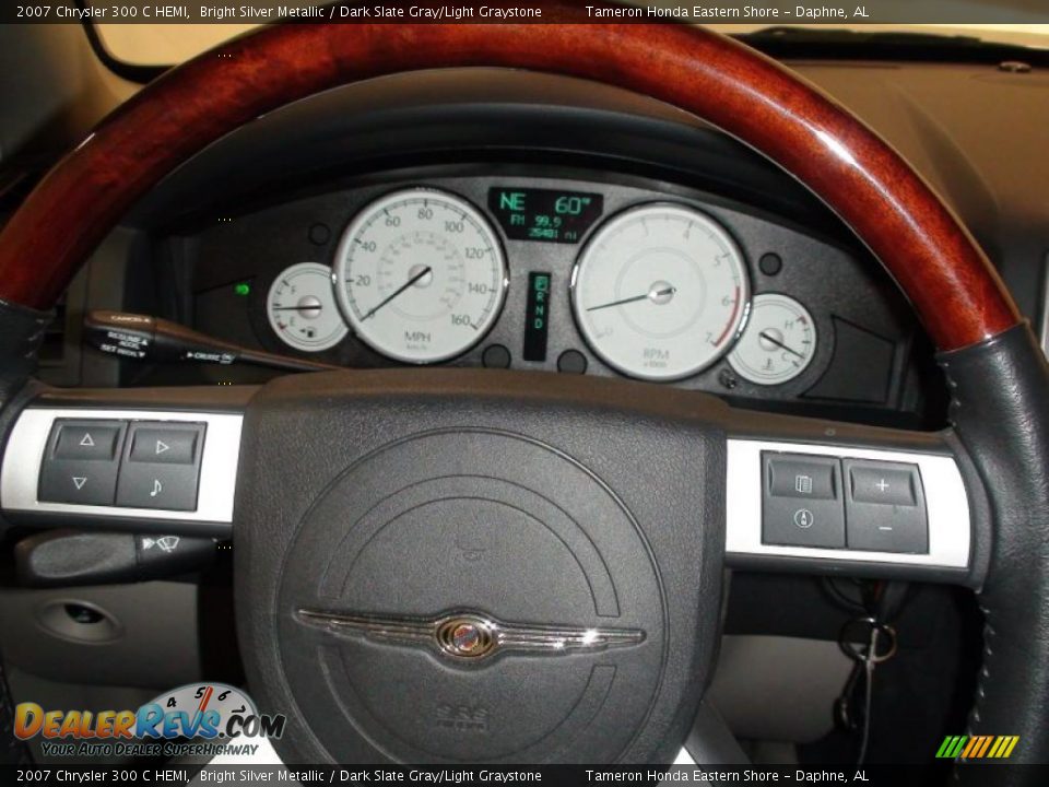 2007 Chrysler 300 C HEMI Bright Silver Metallic / Dark Slate Gray/Light Graystone Photo #15