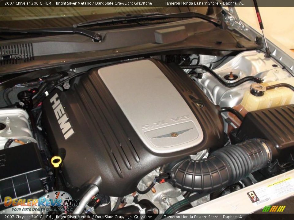 2007 Chrysler 300 C HEMI Bright Silver Metallic / Dark Slate Gray/Light Graystone Photo #34