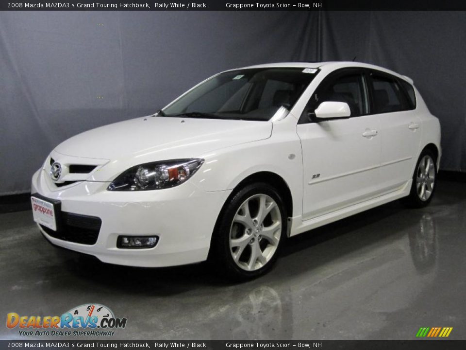 2008 Mazda MAZDA3 s Grand Touring Hatchback Rally White / Black Photo #1