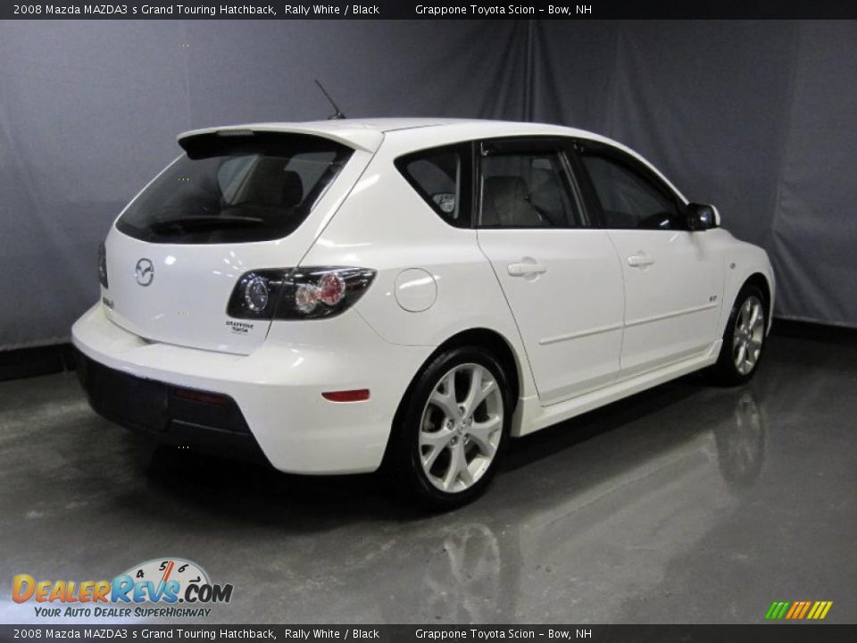 2008 Mazda MAZDA3 s Grand Touring Hatchback Rally White / Black Photo #3